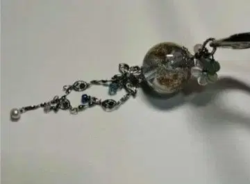 시미즈자카 유리관 헤어콤 알바 옥 연보라 금은 teftef