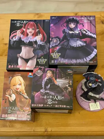 그 비스크돌은 사랑을 한다 키타가와 마린 쿠로에 시즈쿠 피규어 5종 세트
