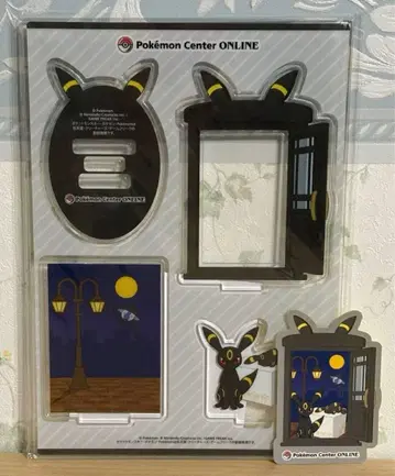 포켓몬 센터 온라인 미니게임 블래키 아크릴 스탠드 스티커 2점