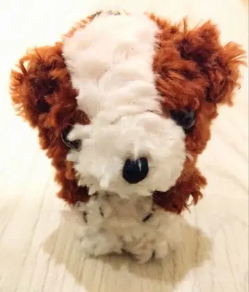 후쿠야 당시 물건 레트로 손바닥 강아지 봉제 인형 2