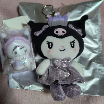 산리오 쿠로미 봉제 인형 키체인