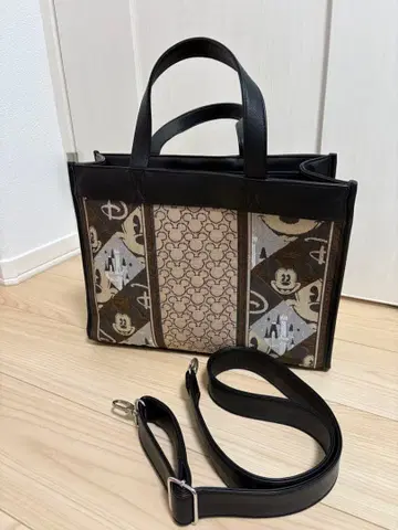 도쿄 디즈니 리조트 한정판 자카드 직조 미키마우스 핸드백