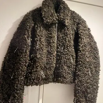 feng chang wang 단장 퍼 봄버 자켓 펜첸왕