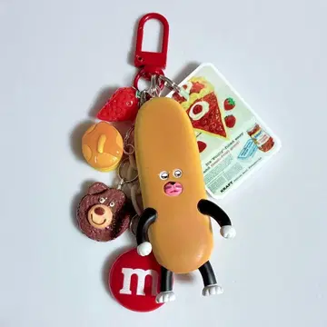 찰랑찰랑 키링 찰랑찰랑 가챠가챠 빵 도둑 플라