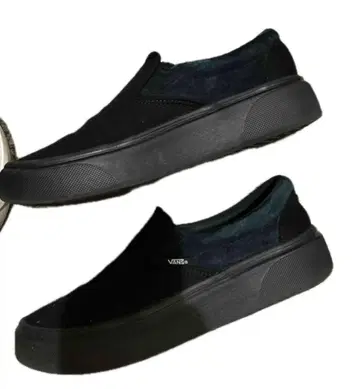 VANS 슬립온 올 블랙 통굽