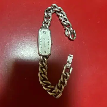 아네스베 스위스산 실버 직사각형 시계