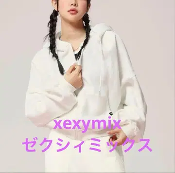 새상품 속기모 XA5127N 나핑 후드 부착 집업 크림