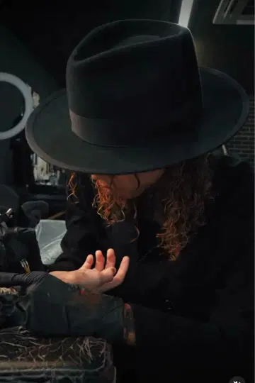 THE H.W DOG & CO 햇 블랙 아메카지