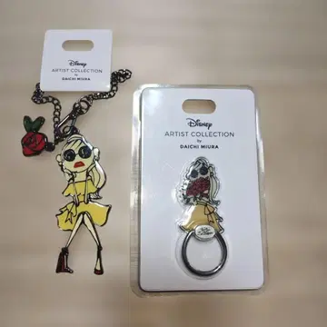 디즈니 콜라보 미우라 다이치 백참 스마트폰 링 세트 미녀와 야수 벨