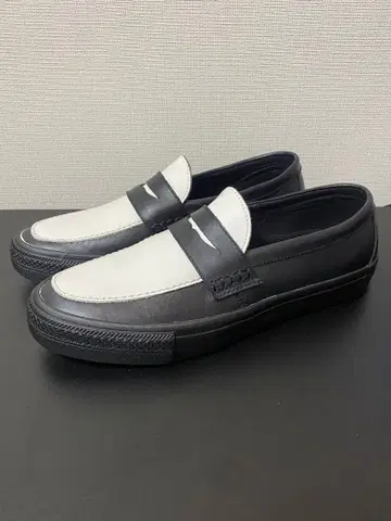 컨버스 스케이트보딩 로퍼 화이트 블랙 27cm 새상품급