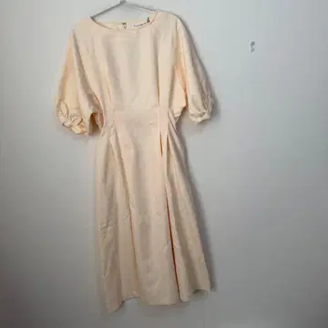 오파크 클립 린넨 라이크 돌먼 원피스