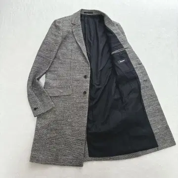 [ 새상품급 ] 어태치먼트 체스터 코트 알파카 혼방 그레이 롱 코트