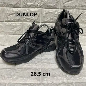 [ 새상품급 ] 던롭 모터스 스니커즈 26.5cm 4E 발볼 넓은 블랙