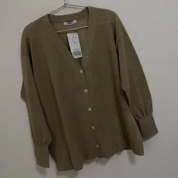 베이직 스톡 simplicite 손세탁 가능 / 린넨 혼방 시어 가디건