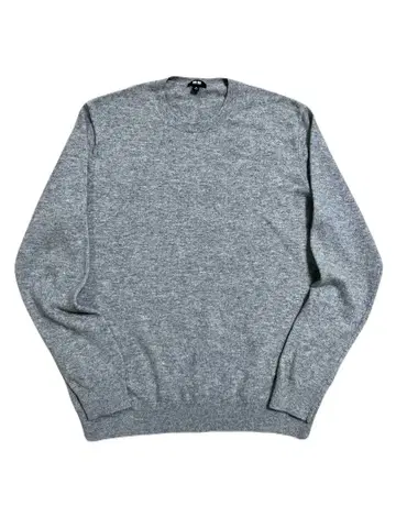 유니클로 캐시미어 크루넥 스웨터 그레이 XL