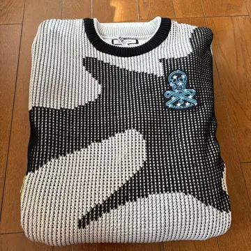 방풍 안감 부착 MARK & LONA 카모플라주 스웨터