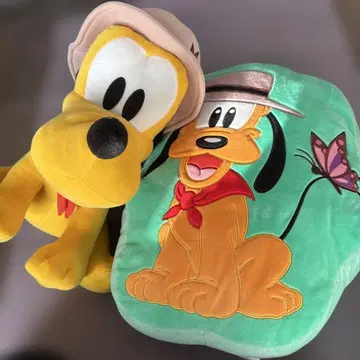 디즈니 플루토 봉제 인형 정글 카니발 2점