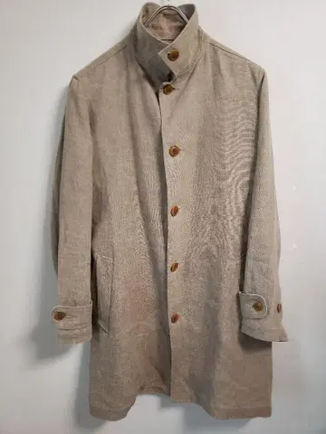 nest Robe CONFECT 린넨 스텐카라 코트 파라핀 가공