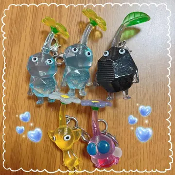 피크민 메지루시 액세서리 얼음 바위 노랑 깃털