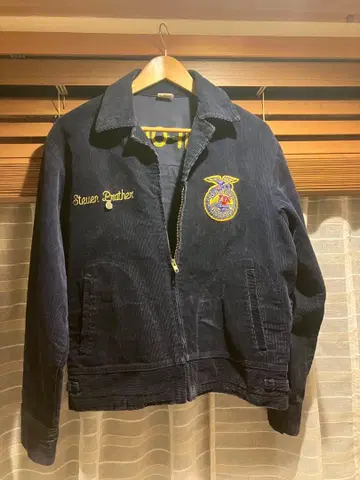 70s FFA 엠블럼 부착 코듀로이 자켓