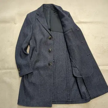 라르디니 체스터 코트 네이비 48사이즈 레어 빅 사이즈