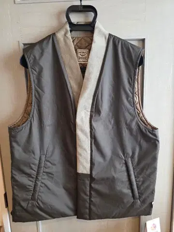 내추럴 바이시클 퀼팅 베스트 올리브 그린