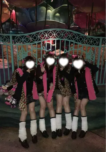 미니 머플러캡 레오파드 무늬 단종 레어 팬캡