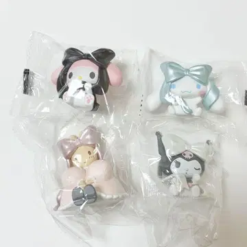 발레 리본 피규어 산리오 쿠로미 마이멜로디 시나모롤 마론 크림