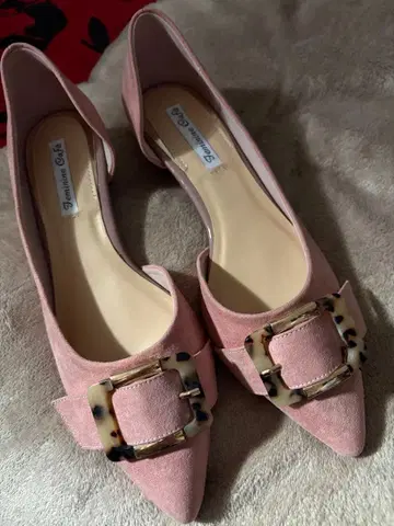 핑크 스틸레토 펌프스 25.5cm