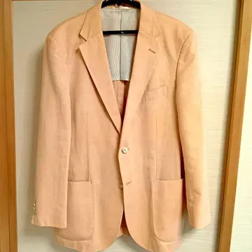 HARVEY CENTRAL 테일러드 자켓 살몬 핑크 면린넨