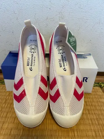 MOONSTAR 스니커즈 23.5cm 화이트/핑크