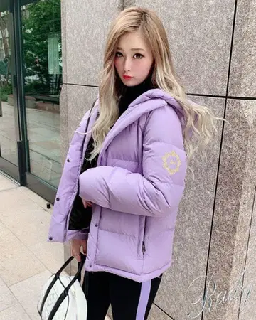 새상품급 Rady 프레임 다운 자켓 퍼플 S 아우터 코트