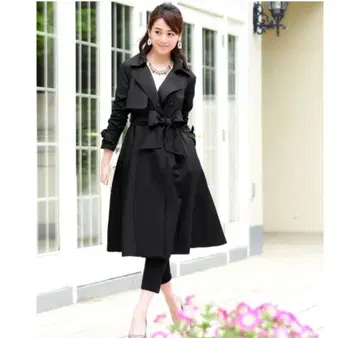 루일 에 부티크 트렌치코트 블랙 S