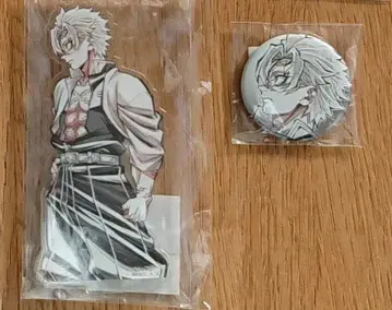 귀멸의 칼날 WEBSHOP 복권 아크릴 스탠드 캔뱃지 시나즈가와 사네미