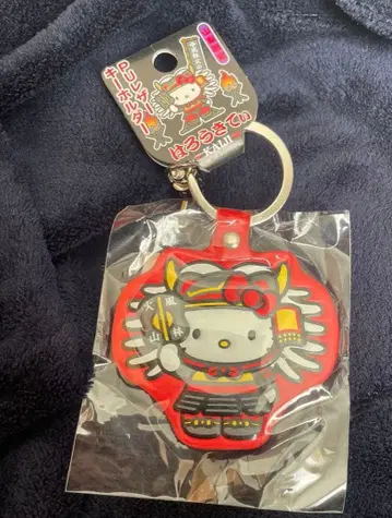 헬로키티 야마나시 한정판 타케다 신겐 풍림화산 PU 가죽 키링