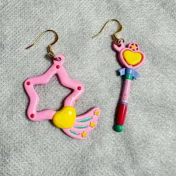 마법의 천사 크리미마미 귀걸이 루미나 스타 지팡이 크리미마미