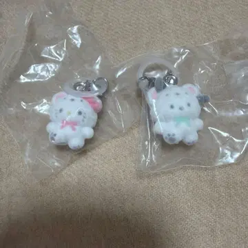 산리오 포근포근 스노우 마커 액세서리 키티 포차코 2개 세트