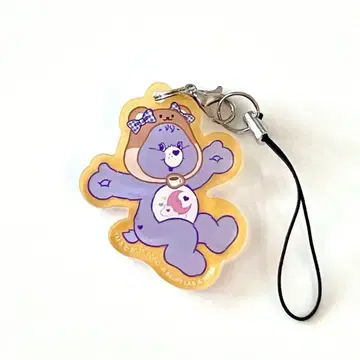 케어베어 x ILLIT 모바일 아크릴 스트랩 모카