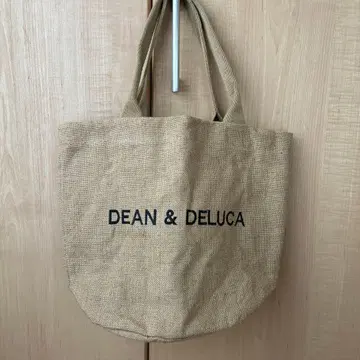 미사용 DEAN & DELUCA 20주년 한정판 주트 토트백 스몰