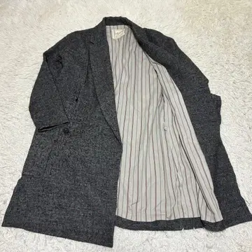 ichi 이치앤티크 울린넨 코트 스트라이프