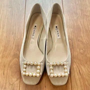 [ DAIANA ] 스웨이드 펄 펌프스 22.5cm