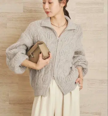 les Tendre alan zip UP 니트 택 포함 미사용 새상품