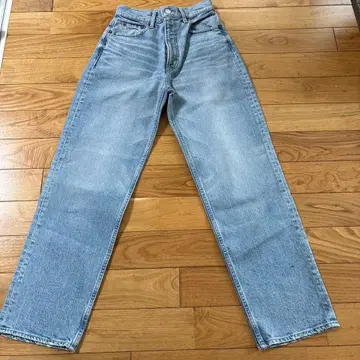 MOUSSY 스트레이트 데님 라이트 블루 사이즈 26