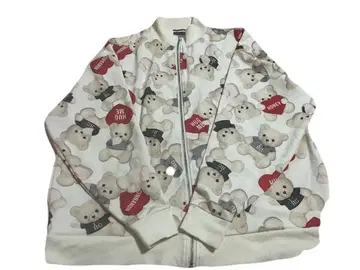 HONEY CINNAMON 곰 무늬 집업 자켓