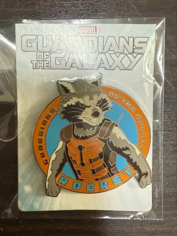 가디언즈 오브 더 갤럭시 로켓 라쿤 핀 배지 새상품 마블
