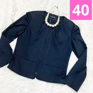 컨디션 최상! 23구 노카라 자켓 40 L 사이즈 일본제 블랙