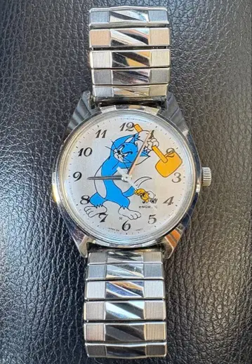 톰과 제리 손목시계 이동품 수동 와인딩