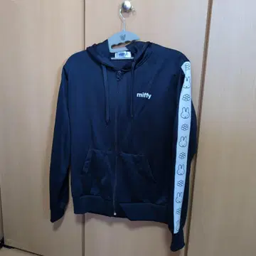 miffy 후드 부착 후드티 저리 세트 네이비