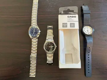 CASIO 아날로그 시계 치프카시오 3개 세트 (배터리 없음)