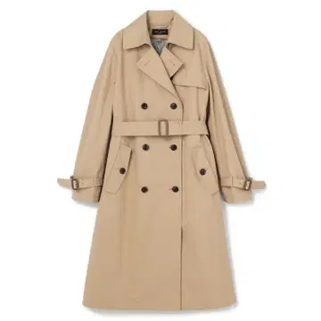 AOKI 여성용 발수 스트레치 성인 더블 트렌치코트